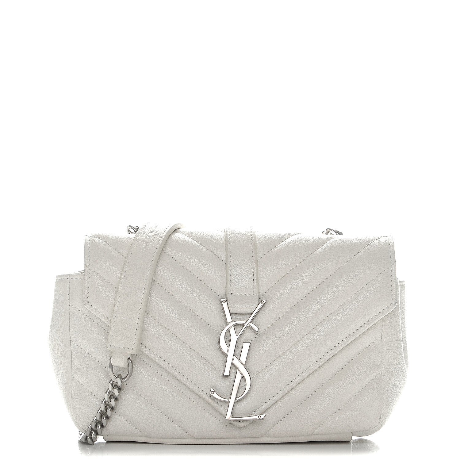 Saint Laurent Sheepskin Matelasse Monogram Classic Baby Chain Bag Porcellana 1 of 10
