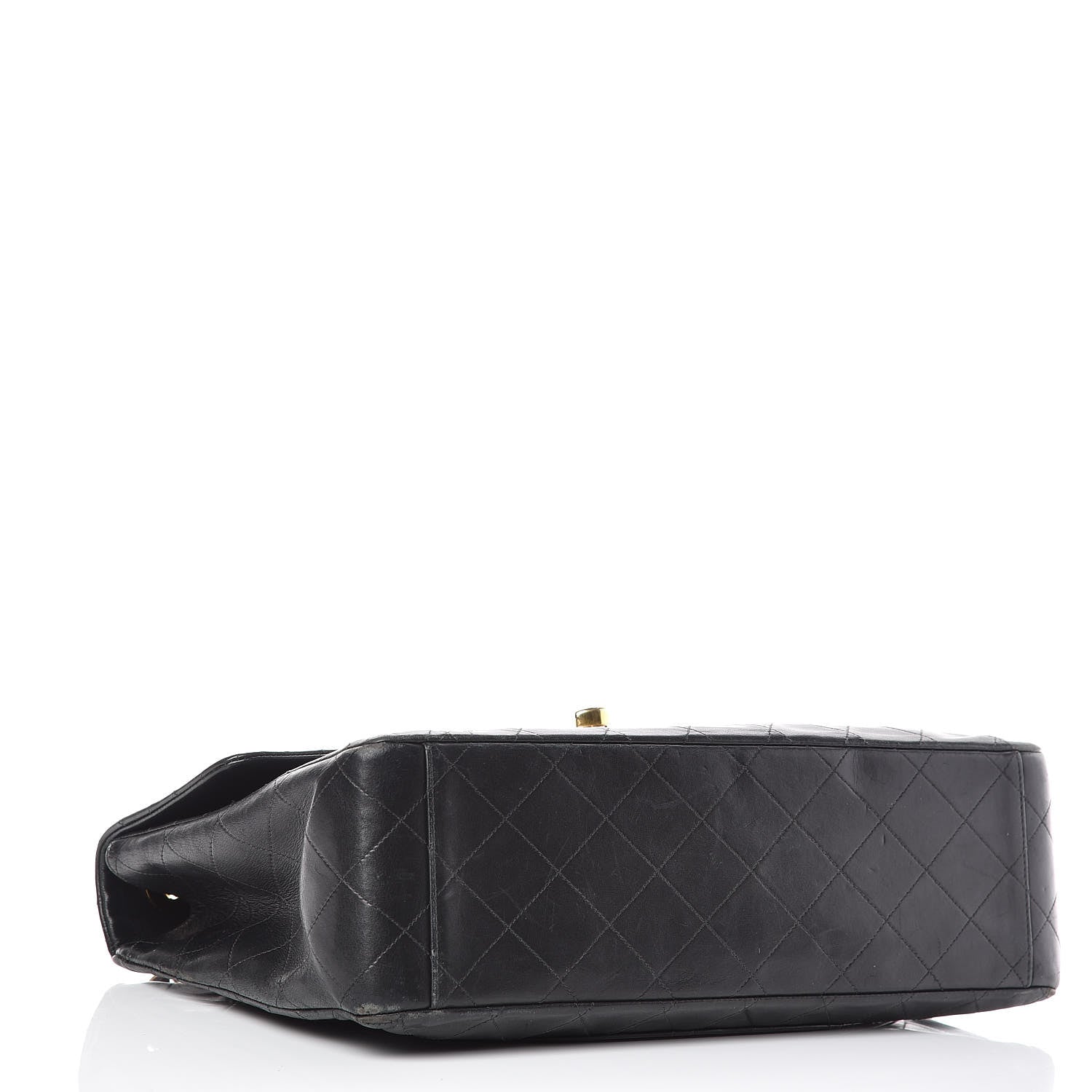 Chanel Lambskin Quilted XL Jumbo Single Flap Black 5 of 20