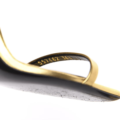 Saint Laurent Metallic Lambskin Opyum 110 Sandals 36.5 Oro 9 of 11