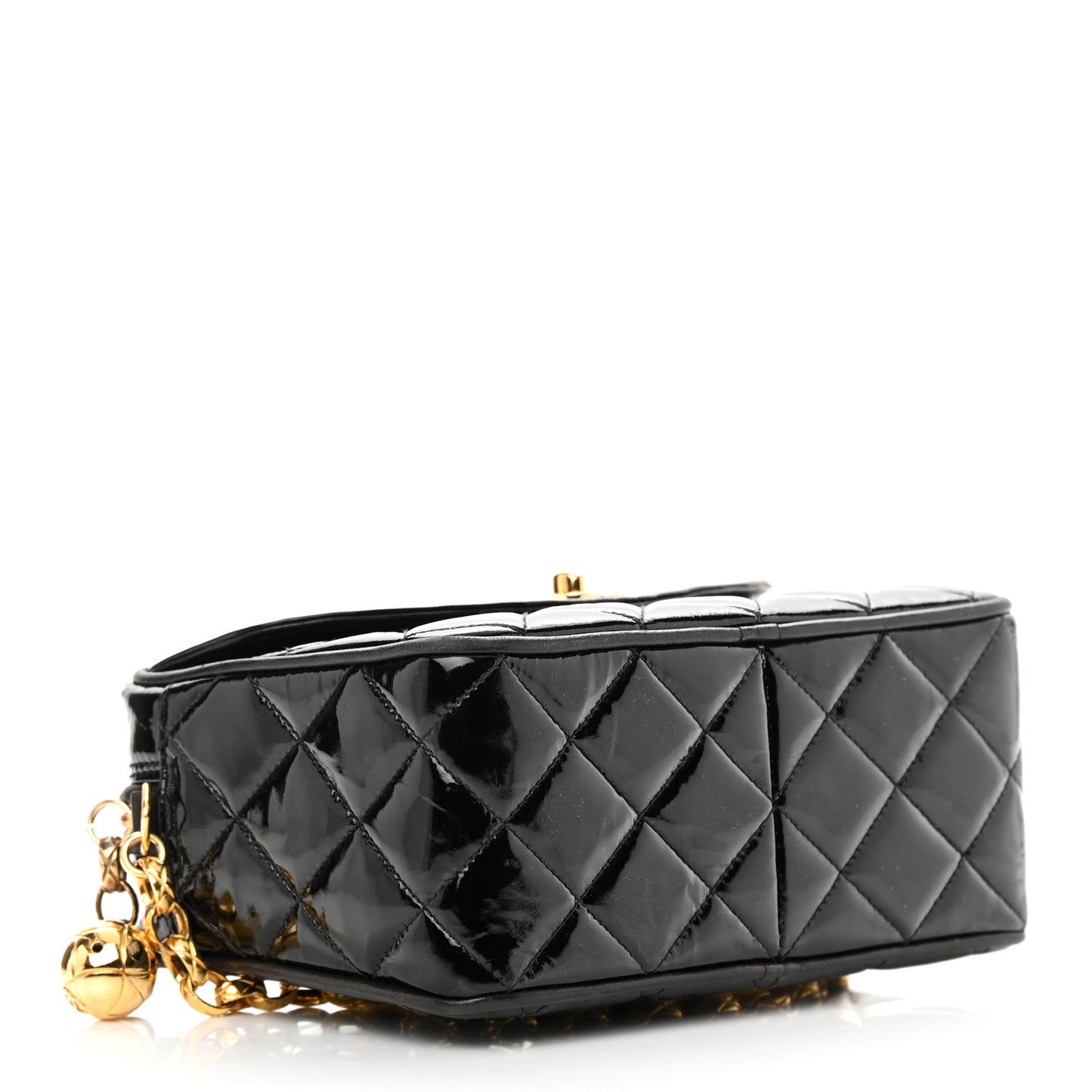 Patent Quilted Camera Case Black
