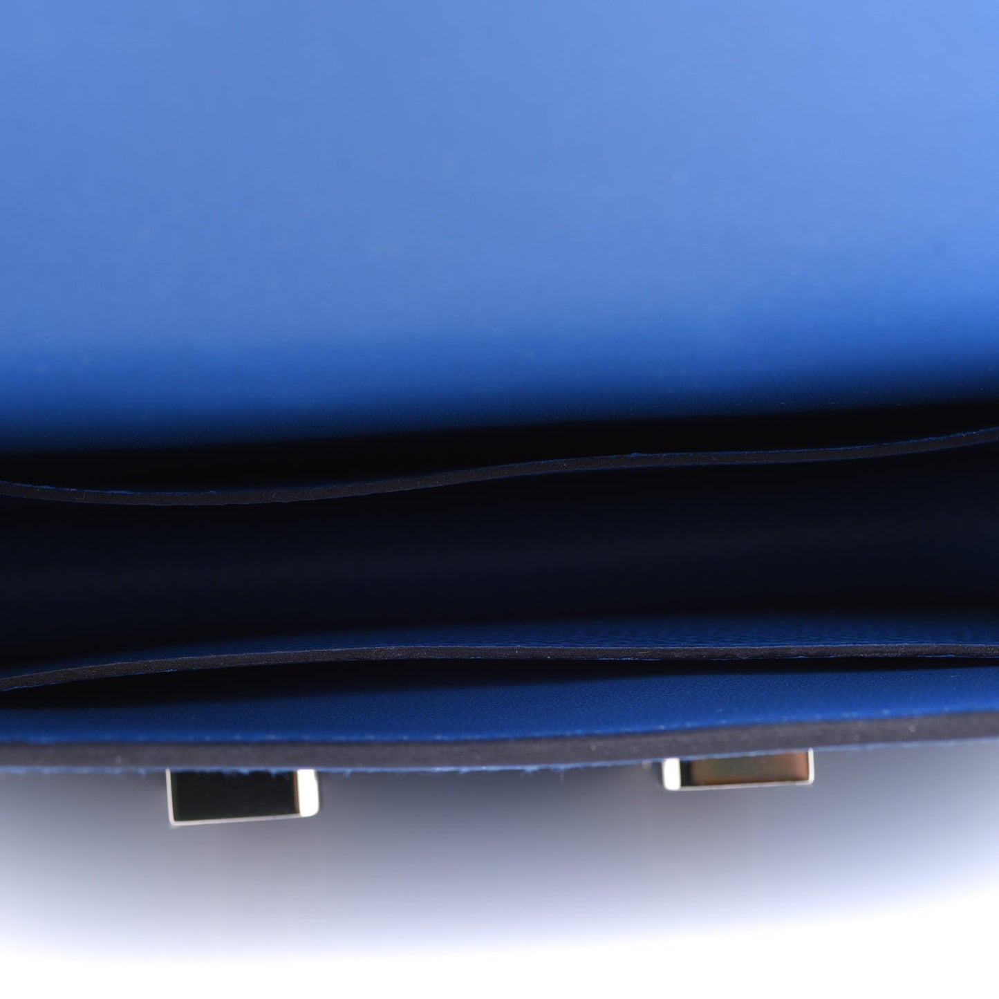Epsom Enamel Constance Slim Wallet Bleu France Bleu Saphir