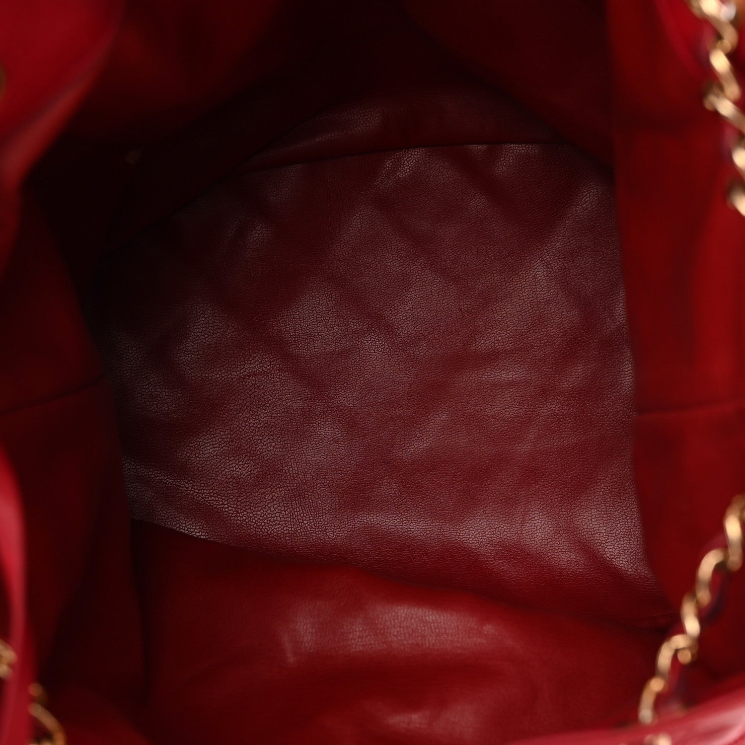 Chanel Lambskin Diamond Stitched CC Drawstring Shoulder Bag Red 6 of 16