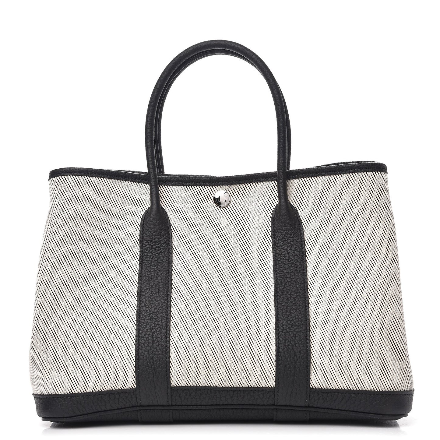 Twill H Negonda Garden Party 30 TPM Tote Ecru Black