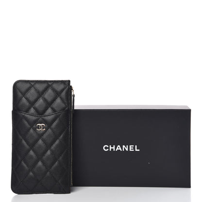 Chanel Caviar Quilted Classic Flat Wallet Pouch Black 9 of 9