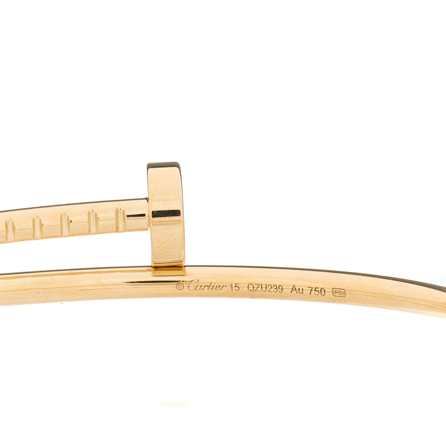 18K Yellow Gold Small Juste Un Clou Bracelet 15