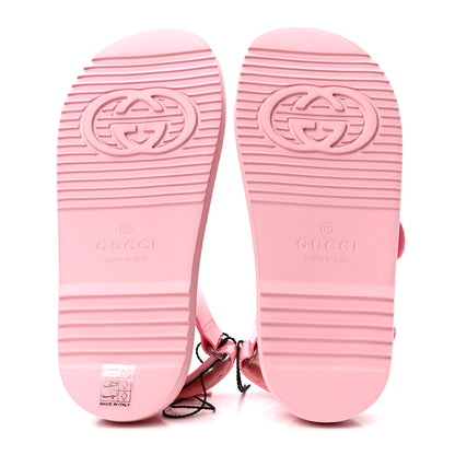 Gucci Rubber Mini Double G Womens Isla Dad Sandals 36 Wild Rose 5 of 7
