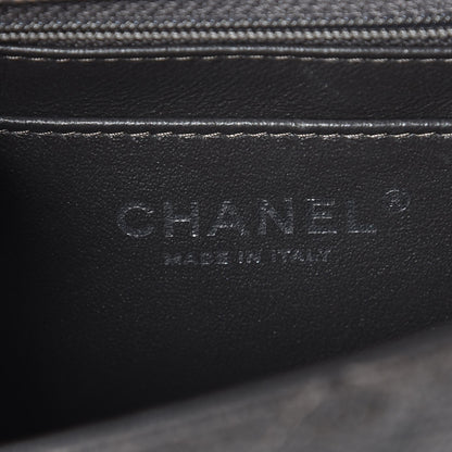 Chanel Metallic Caviar Quilted Mini Rectangular Flap Dark Grey 6 of 7