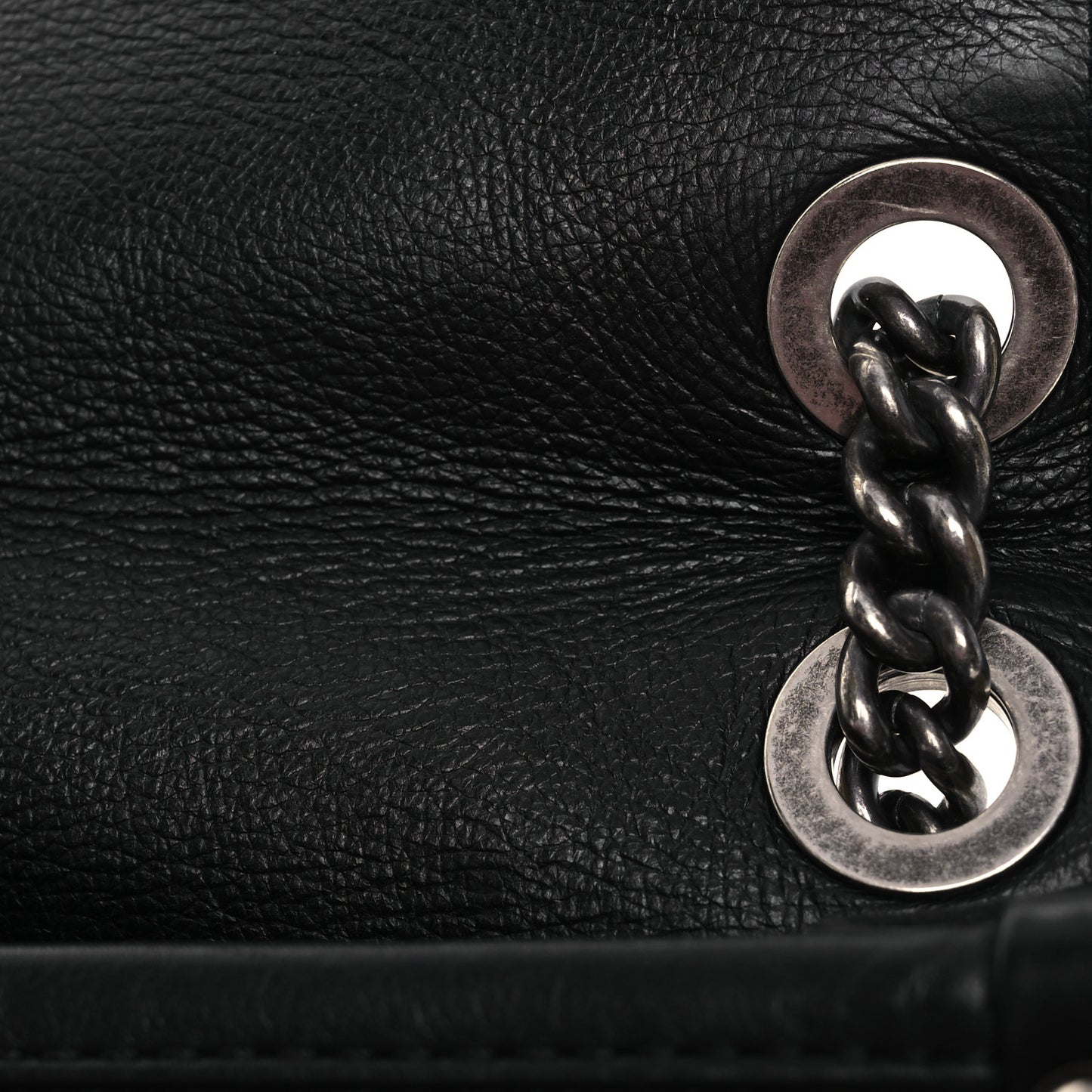 Calfskin Quilted Mini French Riviera Flap Black