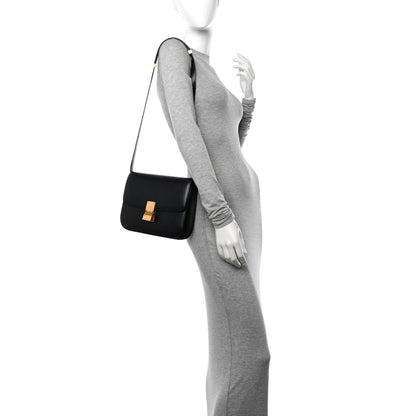 Celine Box Calfskin Medium Classic Box Flap Bag Black 2 of 11