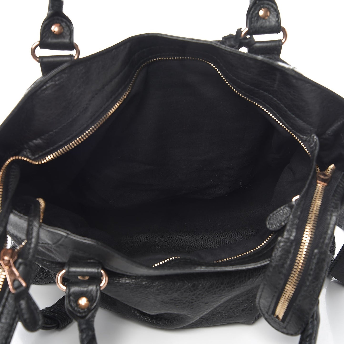 Agneau Giant 12 Rose Gold Hardware Velo Black