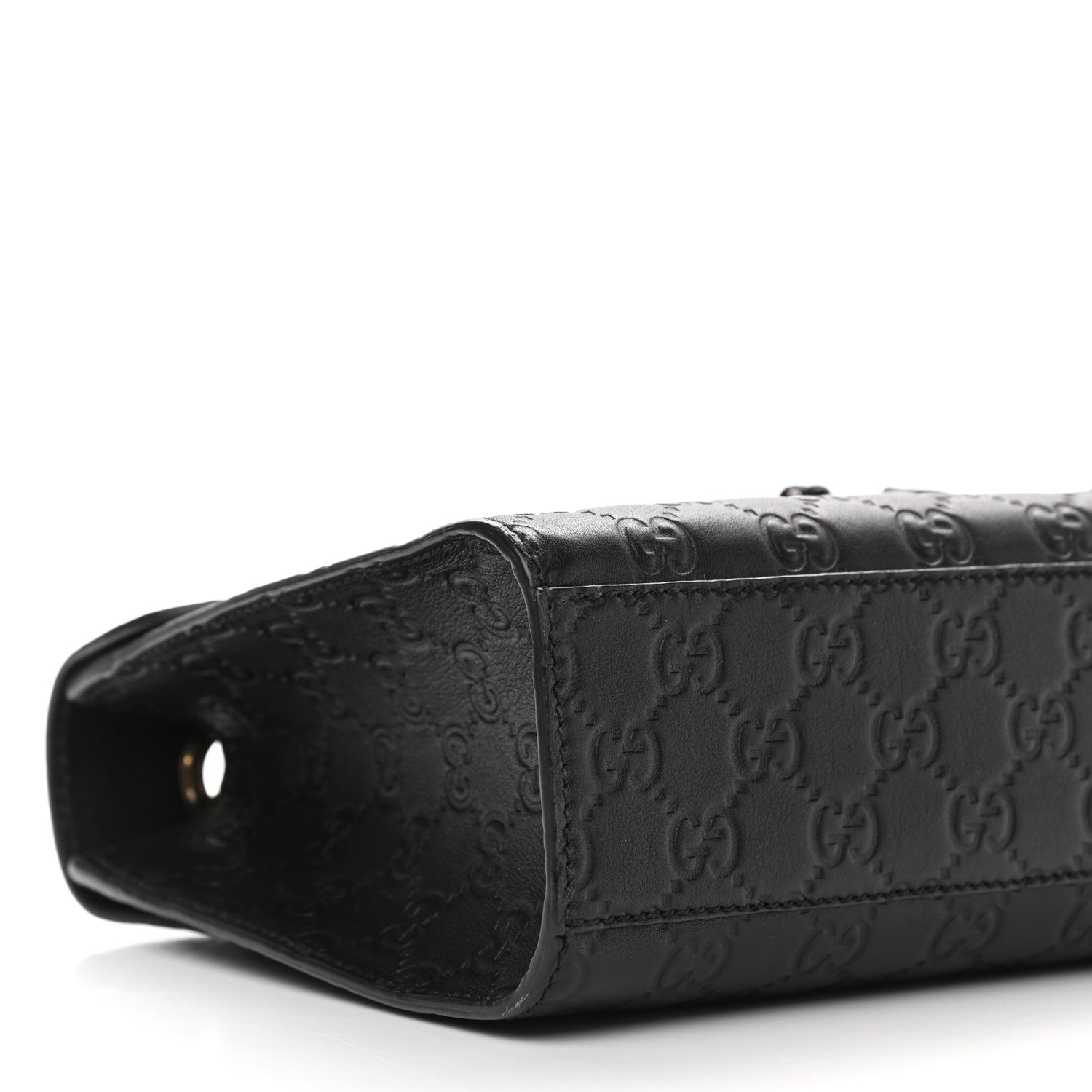 Gucci Guccissima Medium Emily Chain Shoulder Bag Black 8 of 9