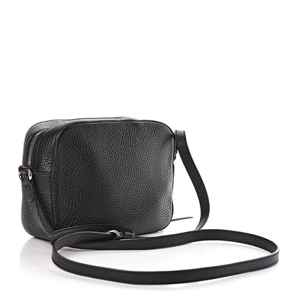 Gucci Pebbled Calfskin Studded Small Soho Disco Bag Black 3 of 12