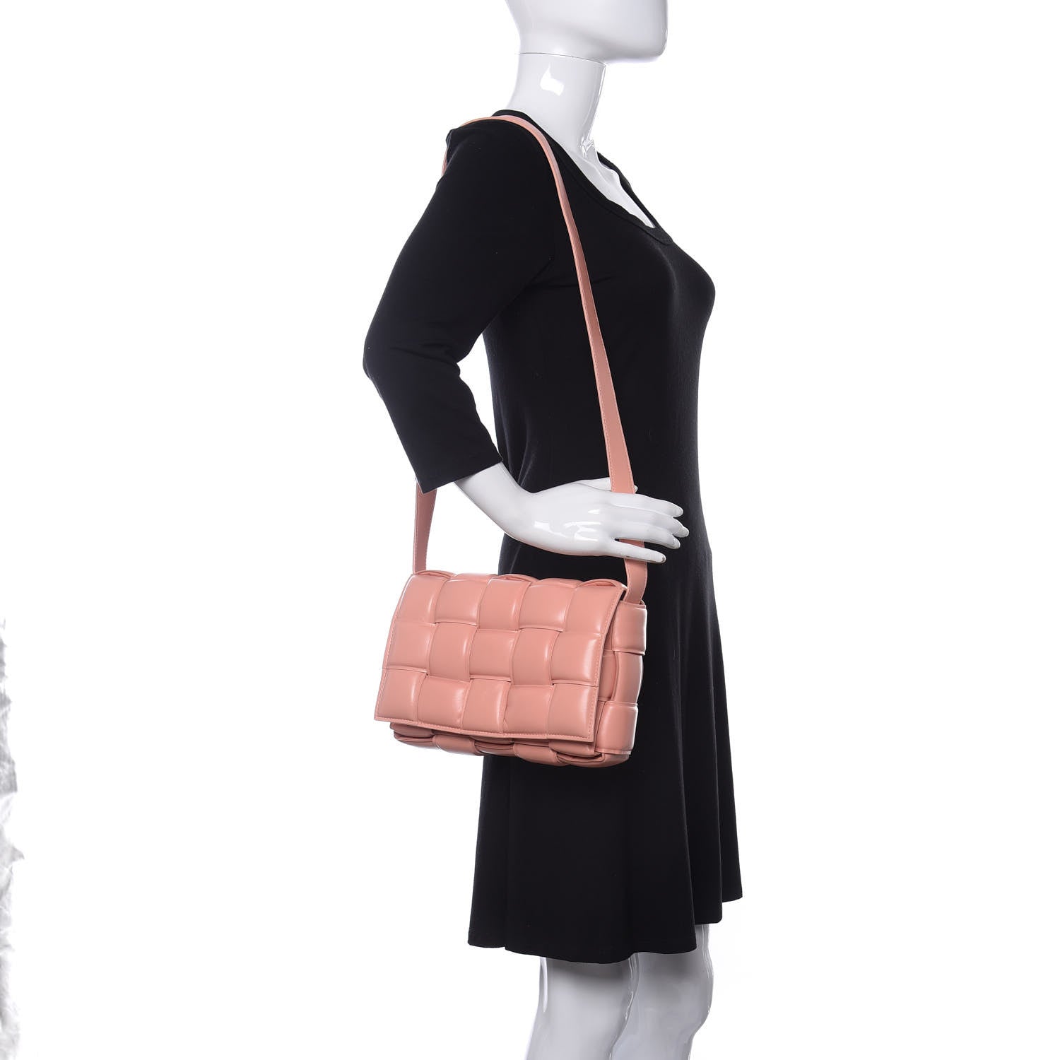 Bottega Veneta Nappa Maxi Intreccio Padded Cassette Crossbody Bag Peachy 2 of 10