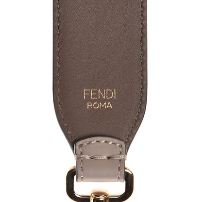 Fendi Calfskin Shiny Nappa Lace Up Bow Strap You Brown 3 of 7