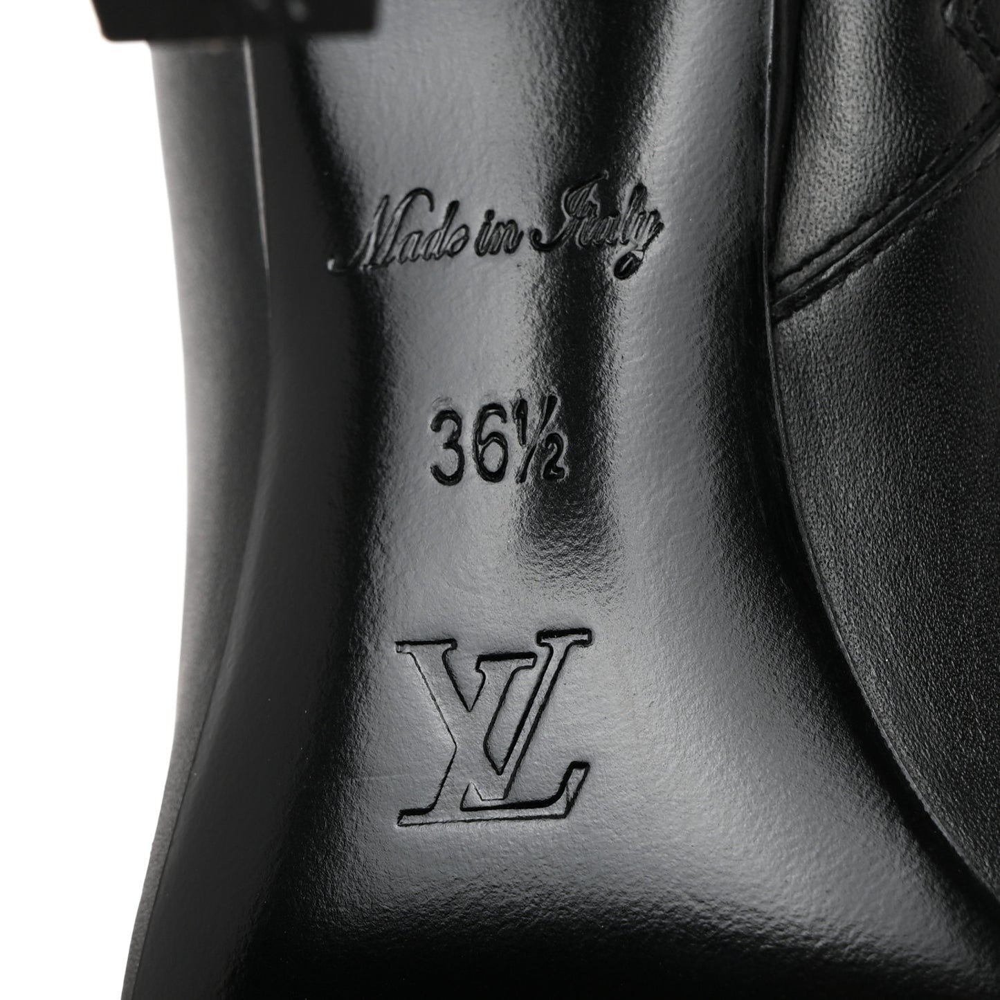 Calfskin Rotary Ankle Boots 36.5 Black