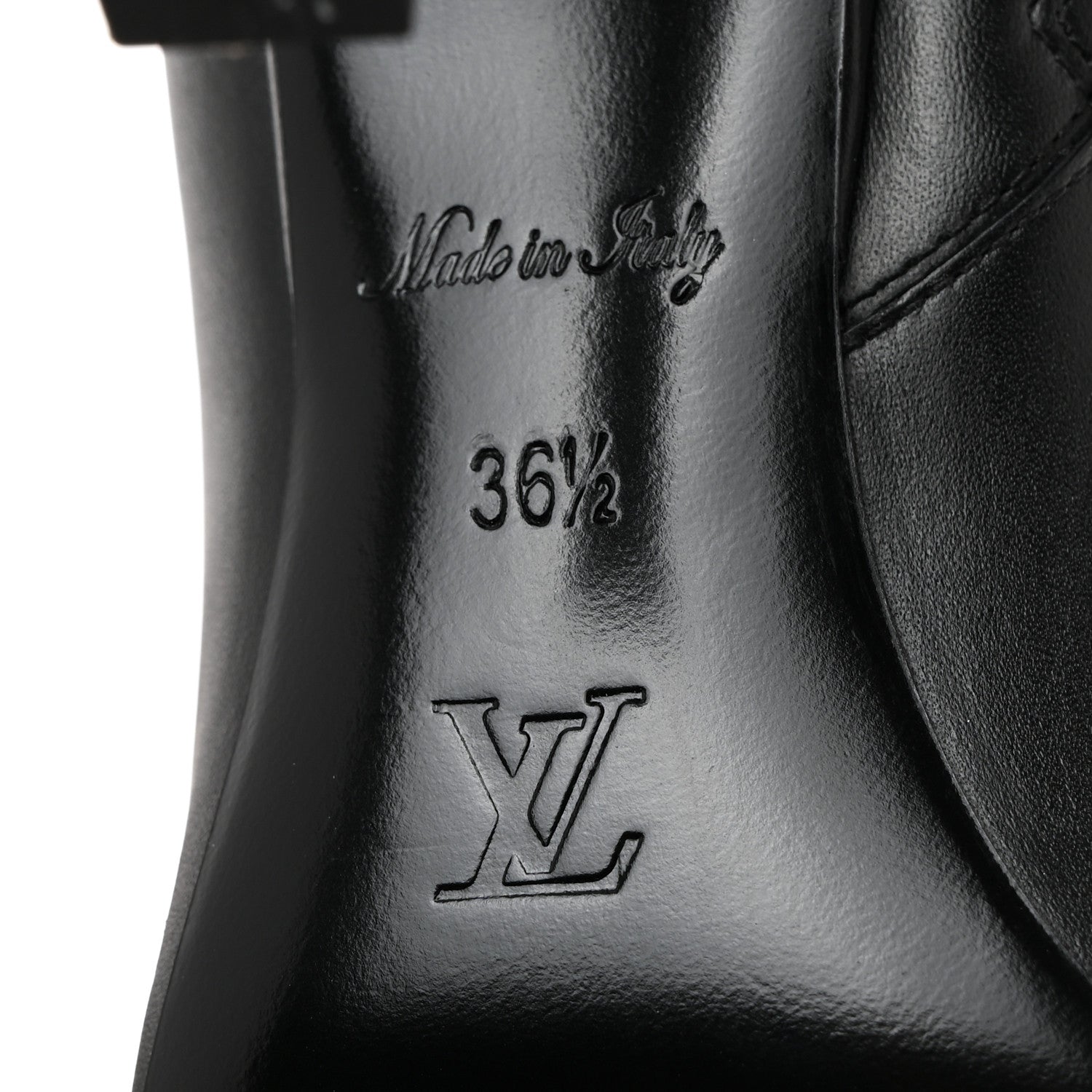 Louis Vuitton Calfskin Rotary Ankle Boots 36.5 Black 8 of 8