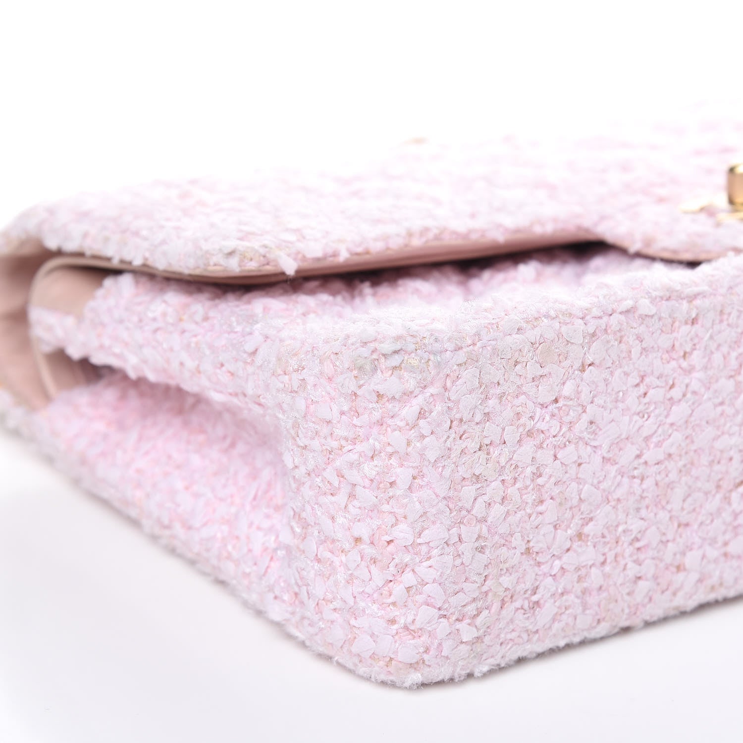Chanel Tweed Medium Double Flap Pink 8 of 20