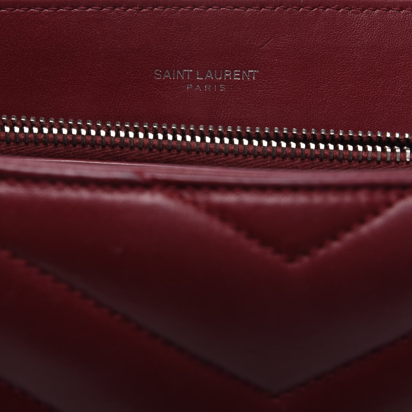 Calfskin Y Quilted Monogram Medium Loulou Chain Satchel Palissandre