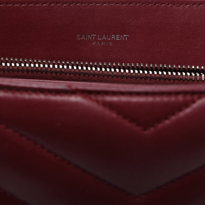 Saint Laurent Calfskin Y Quilted Monogram Medium Loulou Chain Satchel Palissandre 11 of 16