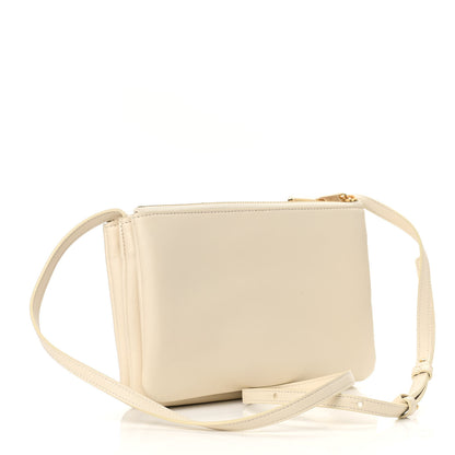 Celine Lambskin Small Trio Crossbody Bag Cream 2 of 11