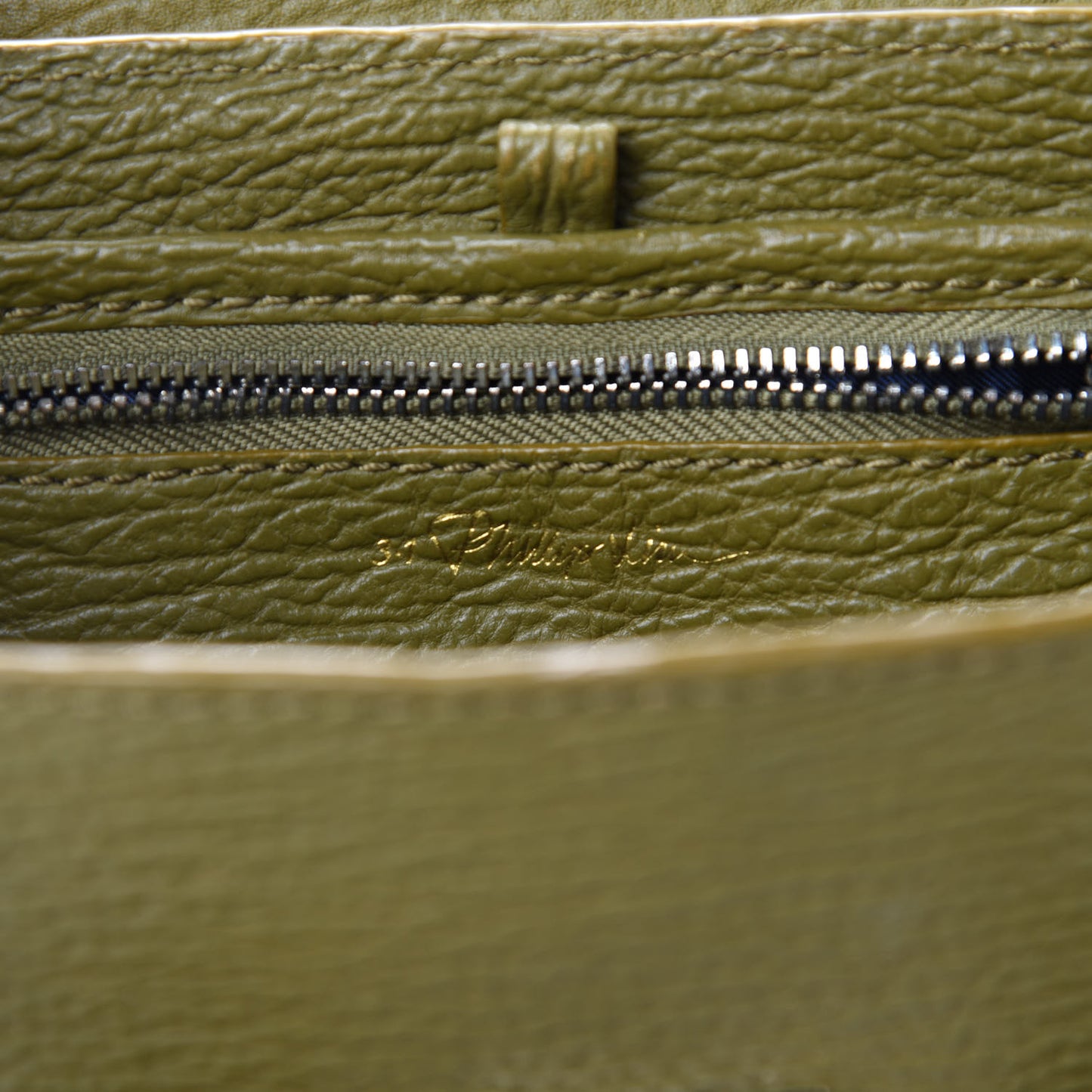 Textured Calfskin Mini Pashli Satchel Green