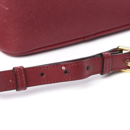 Burberry Soft Grain Calfskin Small Buckle Zip Bag Parade Red 8 of 16