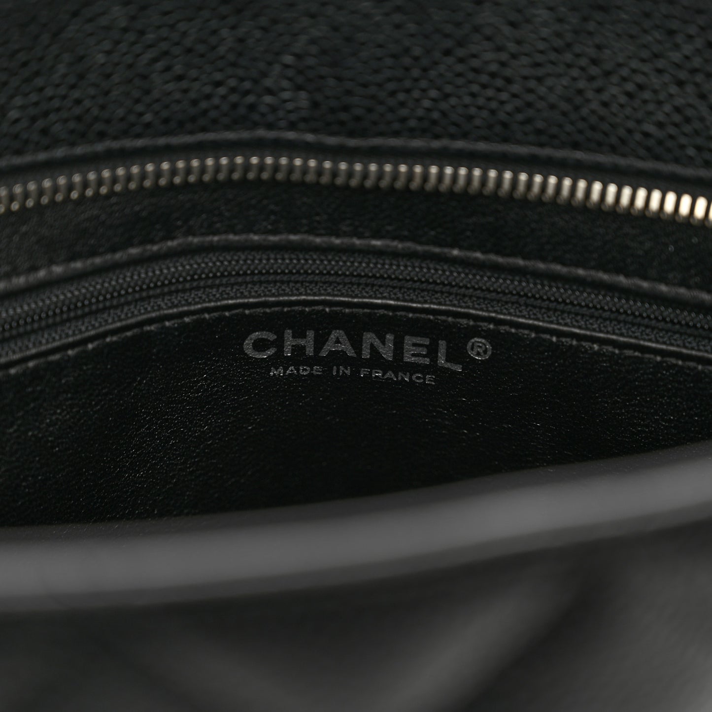 Caviar Quilted Medallion Tote Black