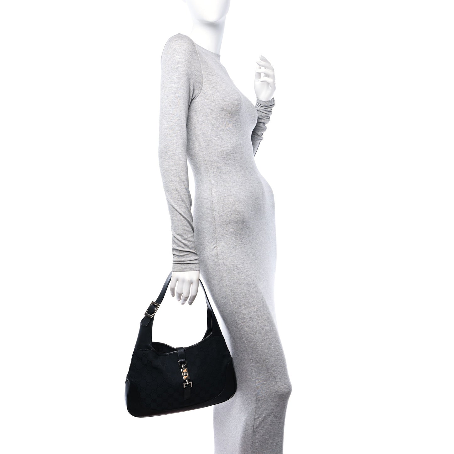 Monogram Small Jackie O Hobo Black