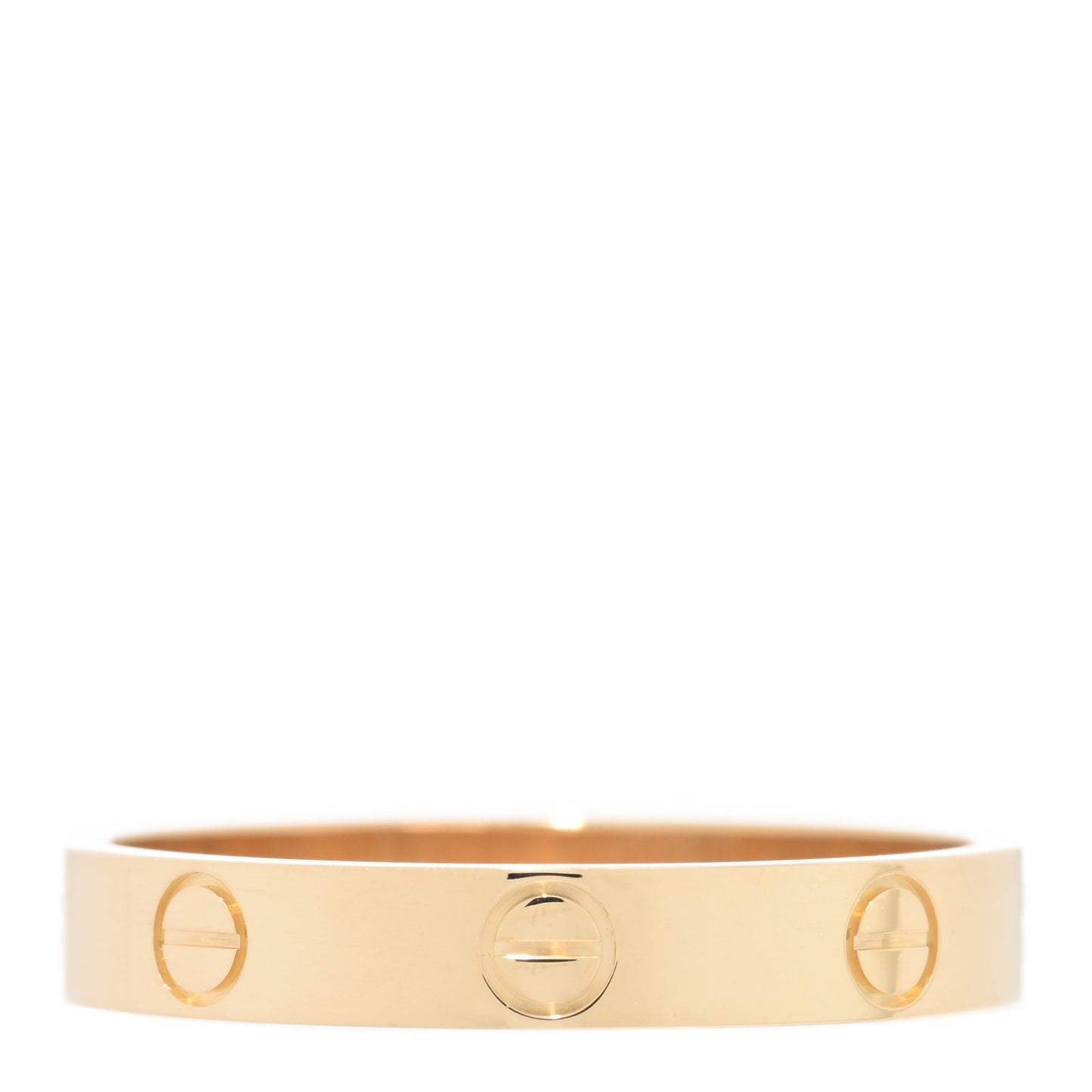 18K Yellow Gold 3.5mm LOVE Wedding Band Ring 60 9