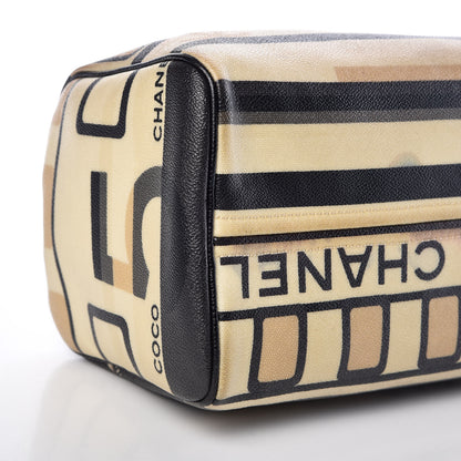 Chanel Coated Canvas Le Train Boston Bag 5 of 15