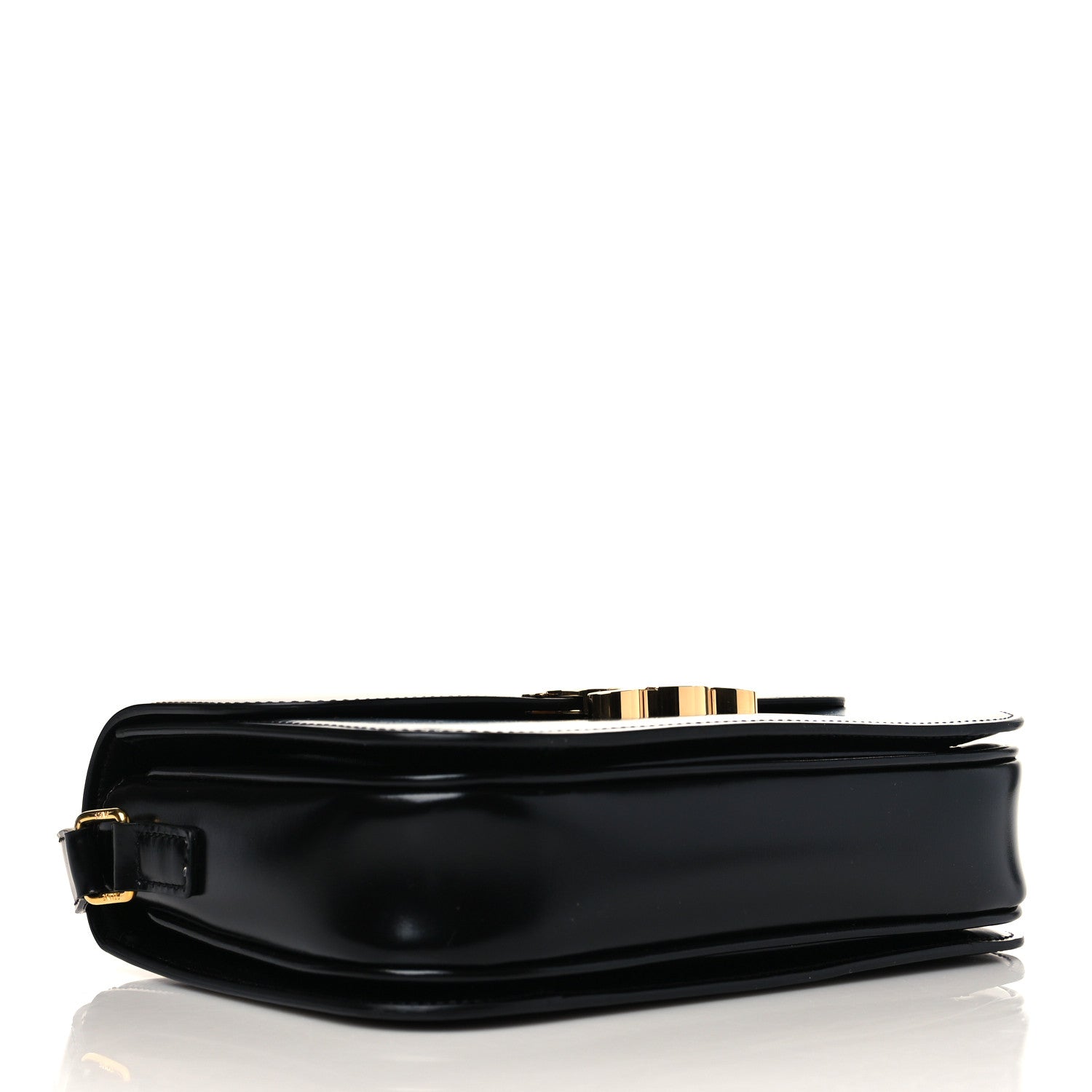 Celine Shiny Calfskin Teen Triomphe Black 4 of 6