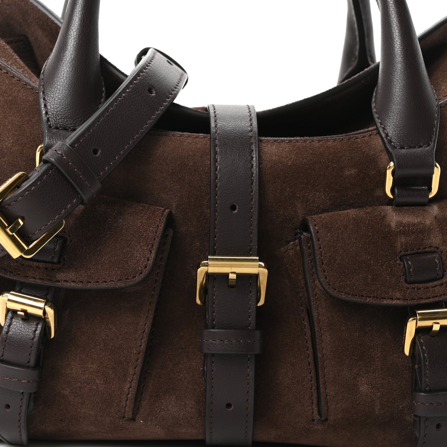 Suede Roxanne Small Satchel Chocolate
