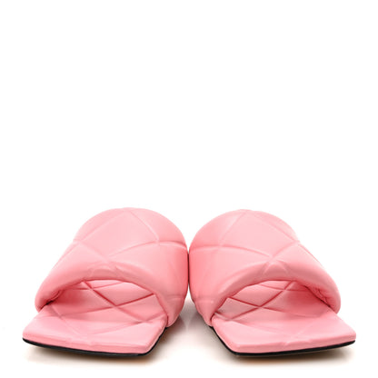 Bottega Veneta Nappa Quilted Rubber Lido Flat Sandals 40 Blossom 3 of 8