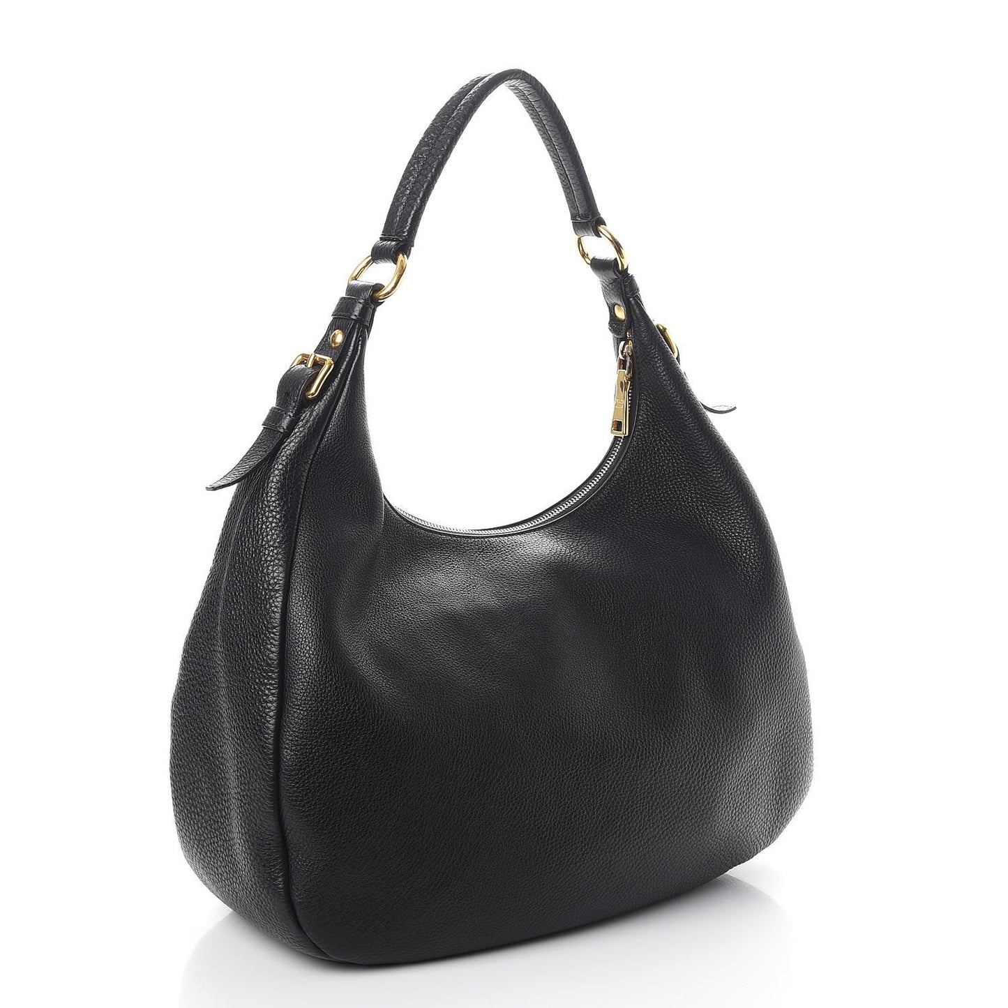 Vitello Daino Hobo Nero Black