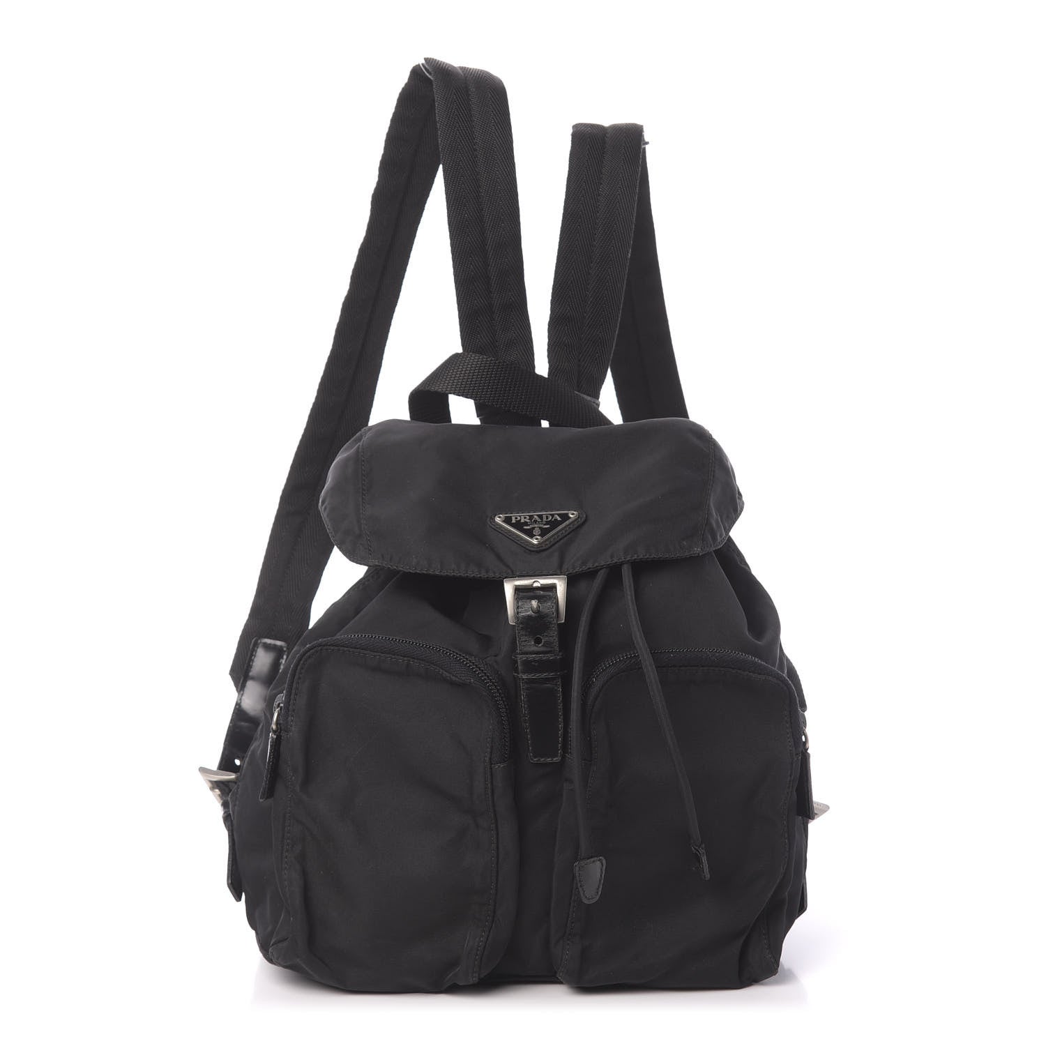 Prada Tessuto Nylon Small Backpack Black 1 of 8