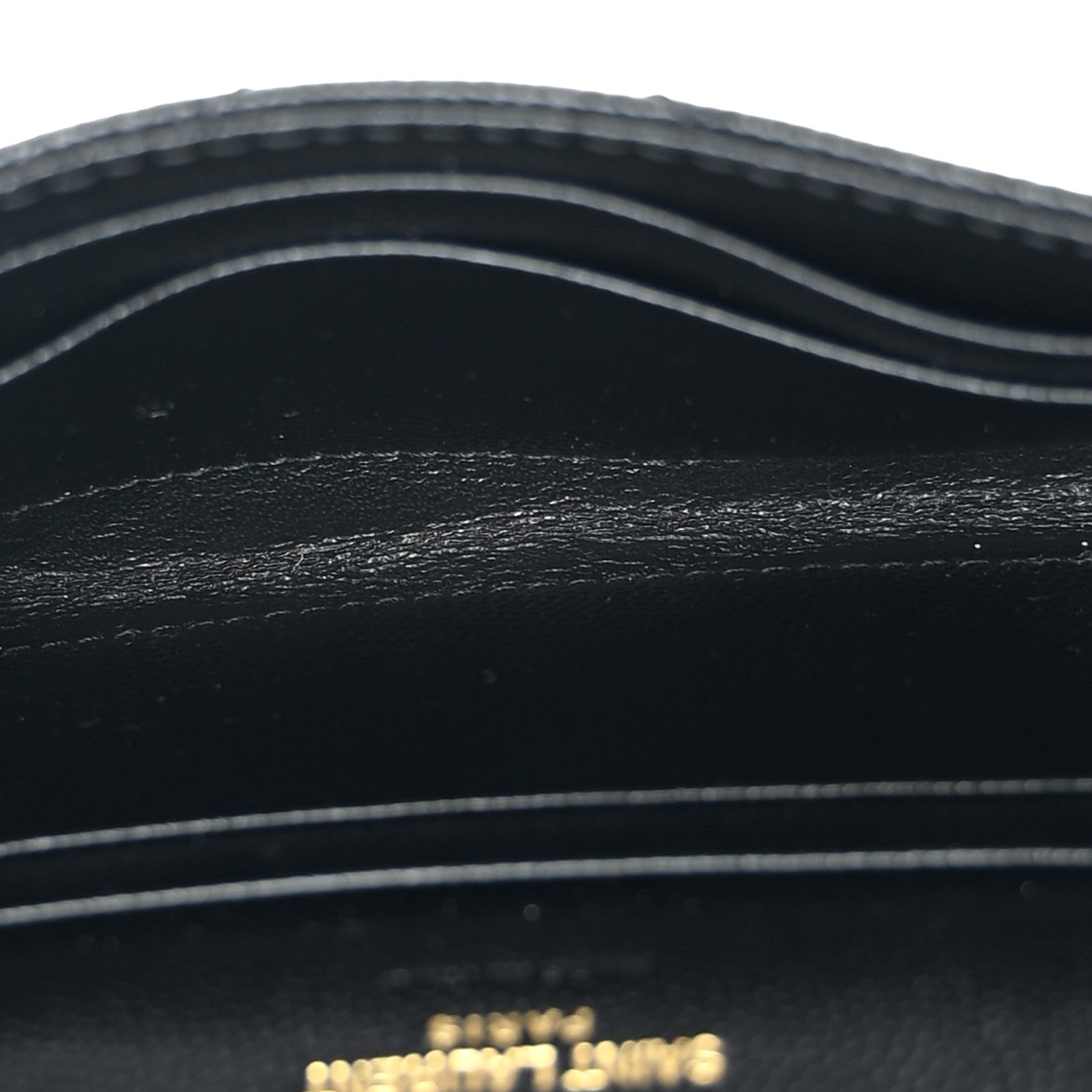 Saint Laurent Grain De Poudre Matelasse Chevron Small Monogram Envelope Wallet Black 5 of 8
