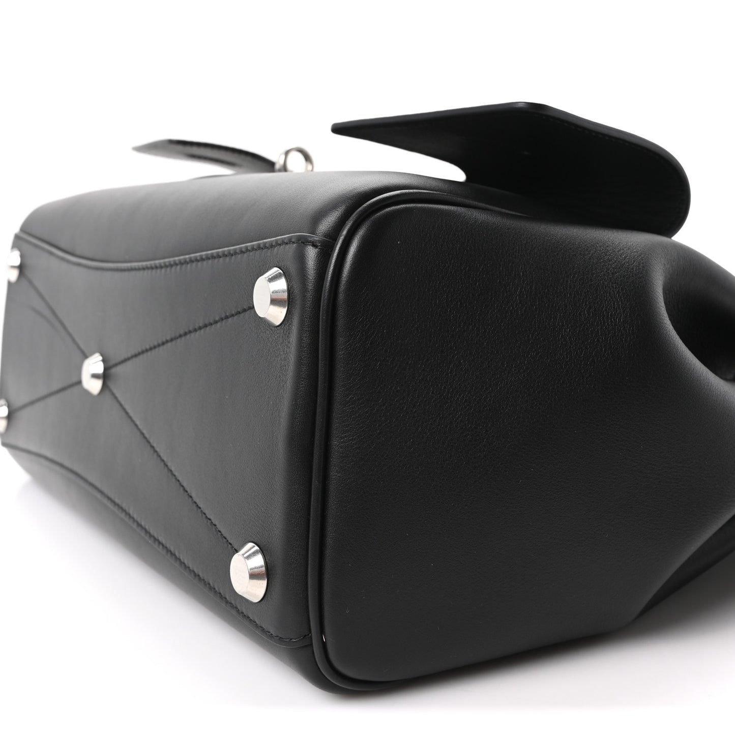 Smooth Calfskin Small Bel Air Carry All Bag Black