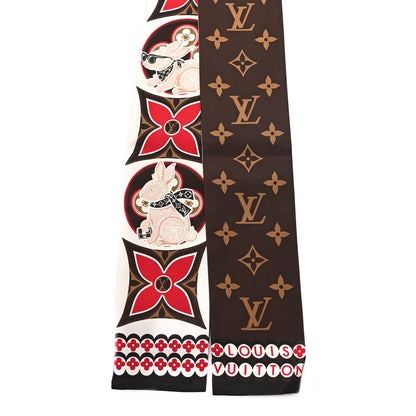 Louis Vuitton Silk Monogram Precious Rabbit Bandeau 2 of 3
