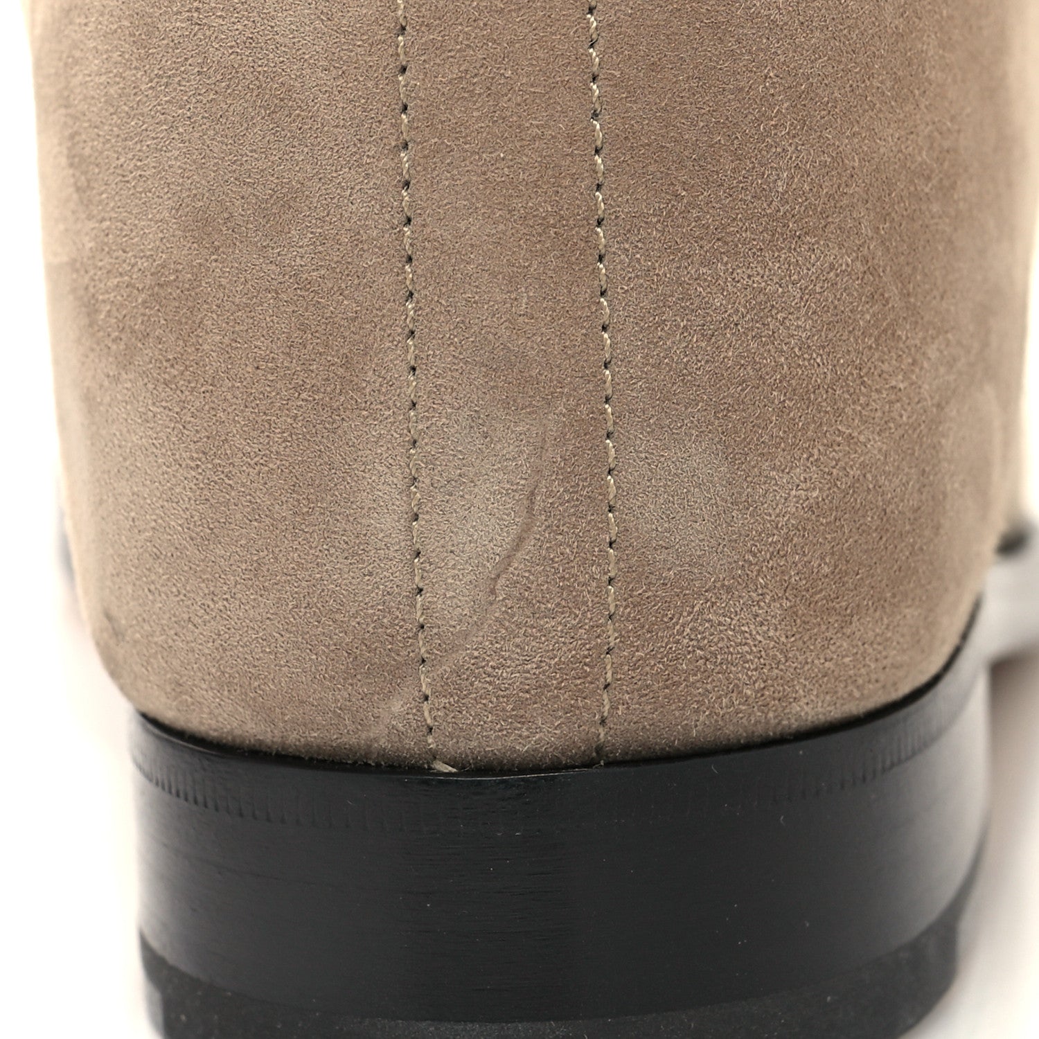 Hermes Suede Kelly Jumping Boots 36.5 Oak 8 of 8
