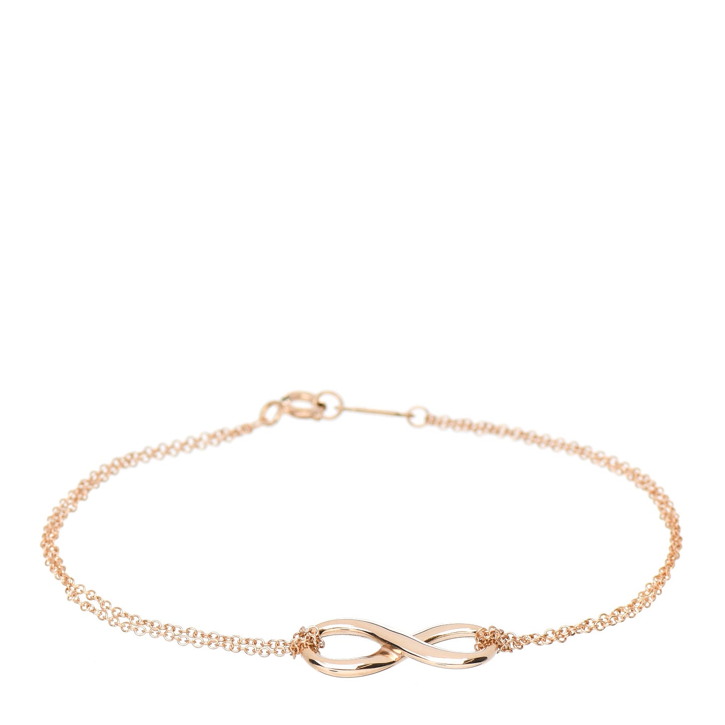18K Rose Gold Infinity Bracelet