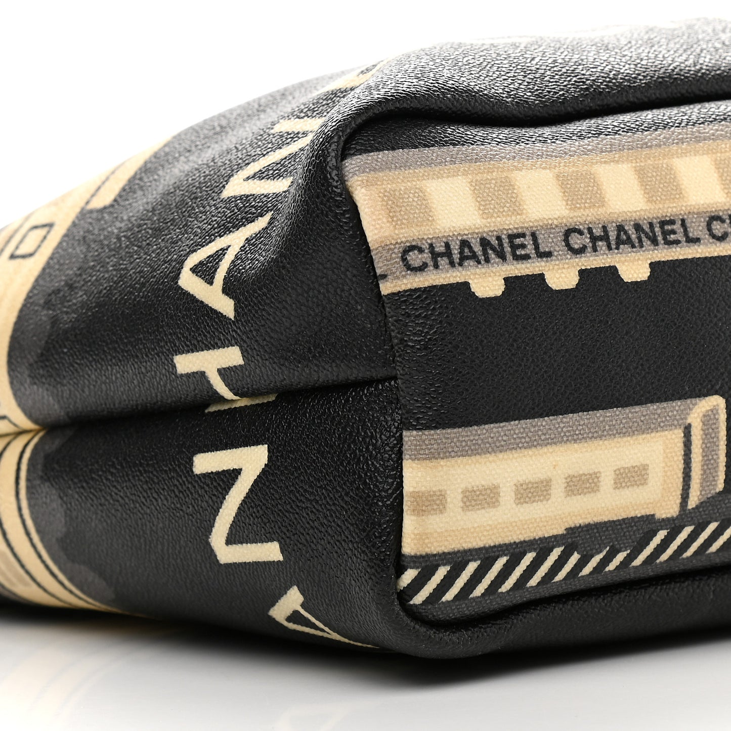 Coated Canvas Le Train Bag Black