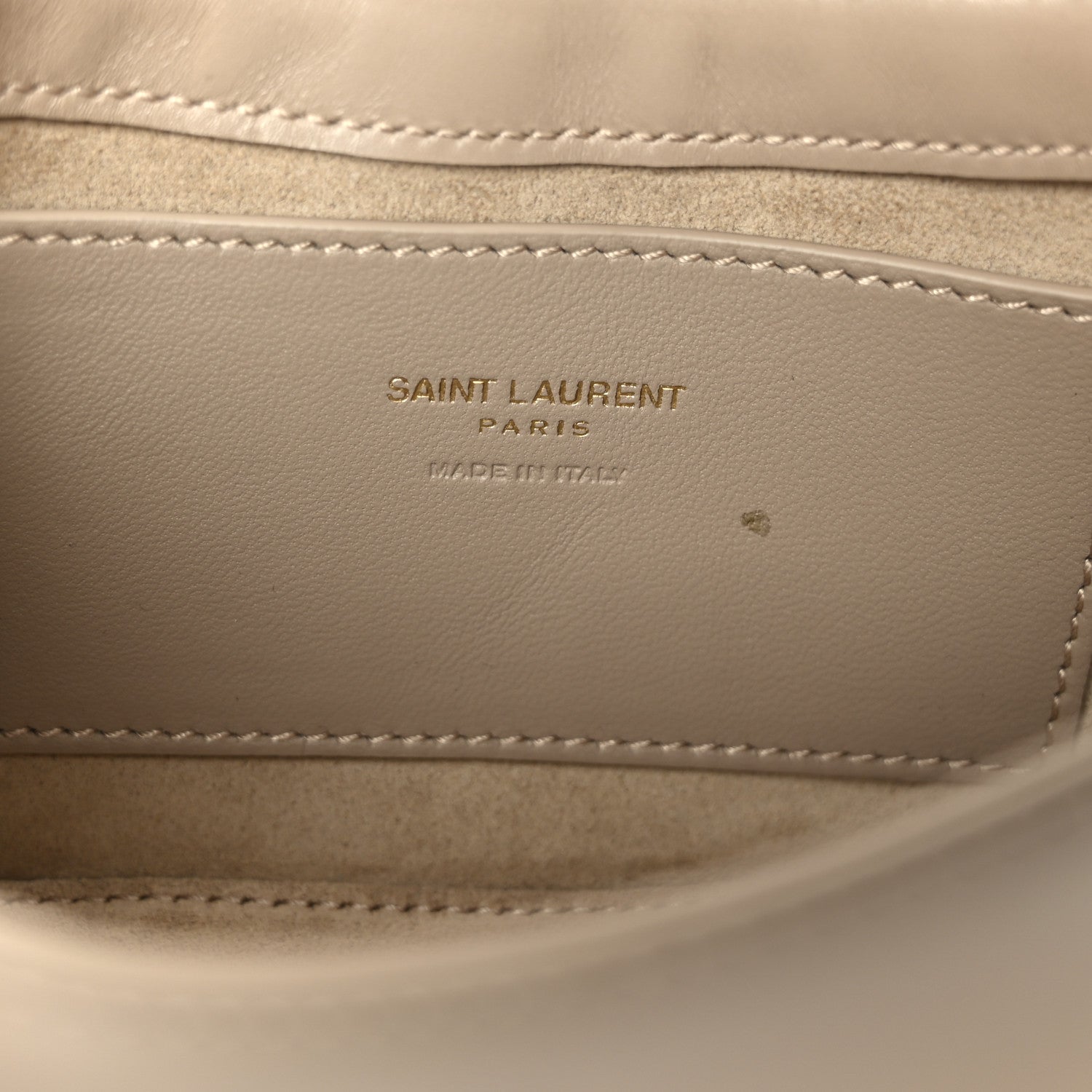 Saint Laurent Vegetable Le 5 A 7 Mini Hobo Dark Beige 6 of 10