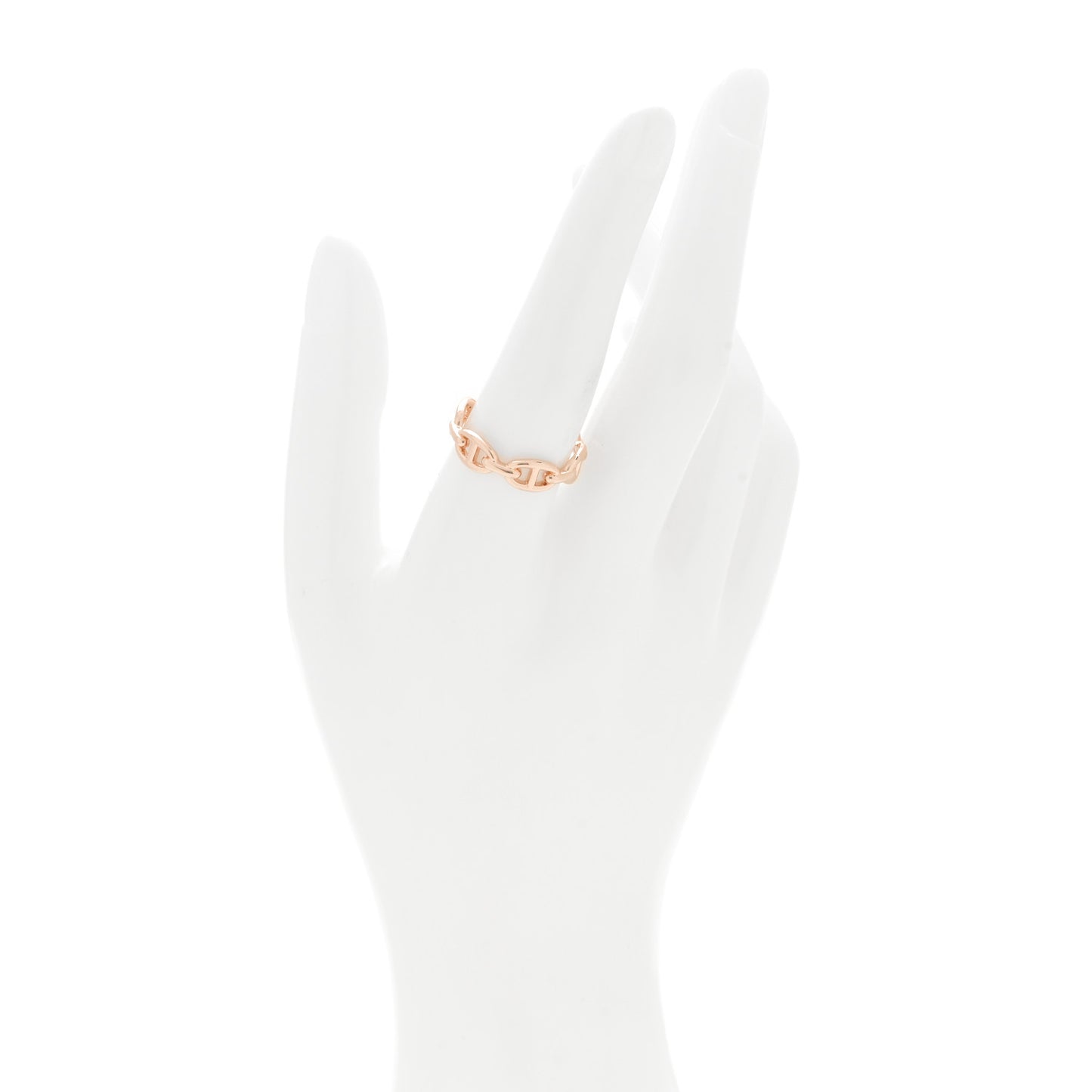 18K Rose Gold PM Chaine d'Ancre Enchainee Ring 58 8.5