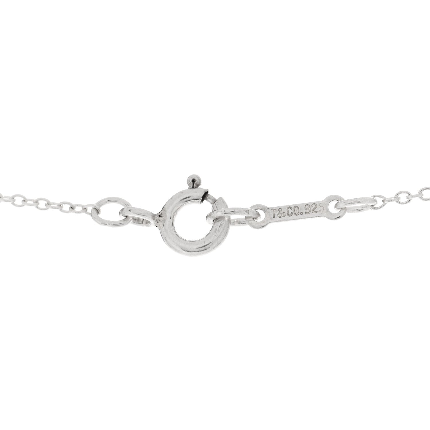 Tiffany Sterling Silver Paloma Picasso Graffiti X Pendant Necklace 4 of 6