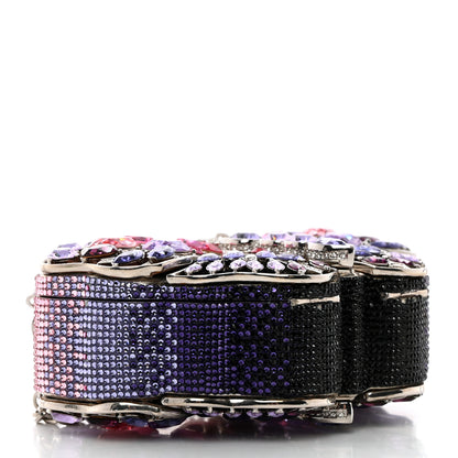 Judith Leiber Crystal Butterfly Celestrina Minaudiere Clutch Plum 3 of 13