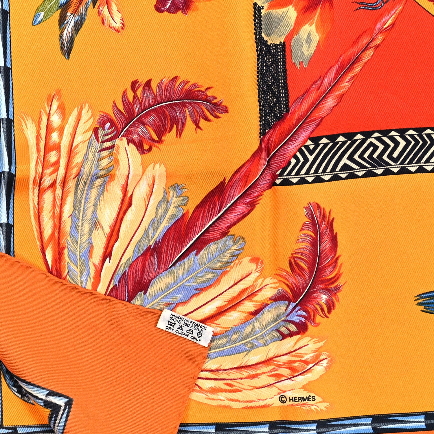 Hermes Silk Brazil Scarf 90 3 of 3