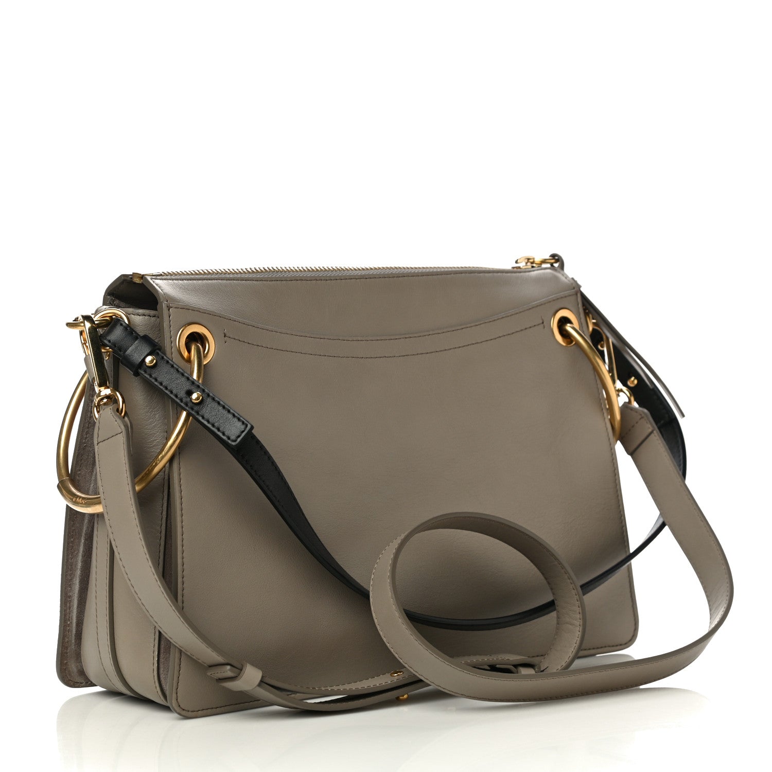 Chloe Calfskin Suede Medium Roy Bag Motty Grey 3 of 12