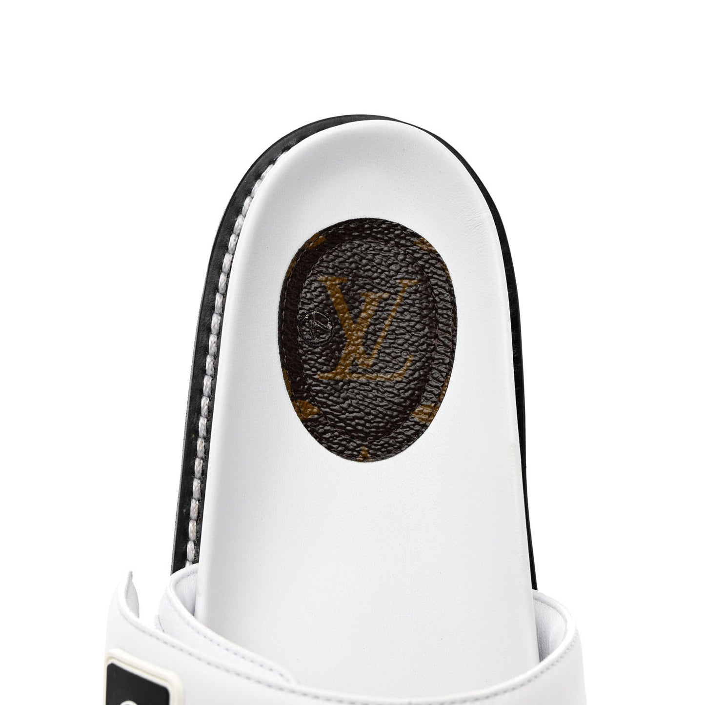 Calfskin Sunset Flat Mule Sandals 37 White