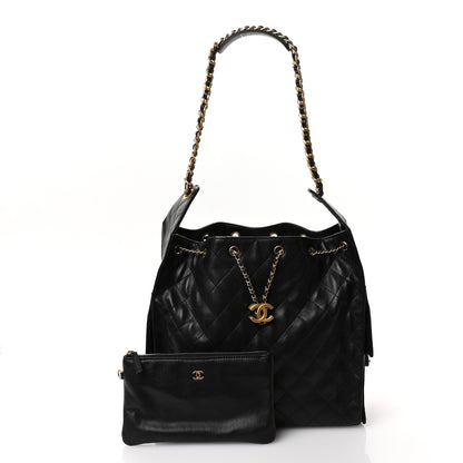 Chanel Caviar Quilted Medium Chanel 25 Handbag Black 3 of 12