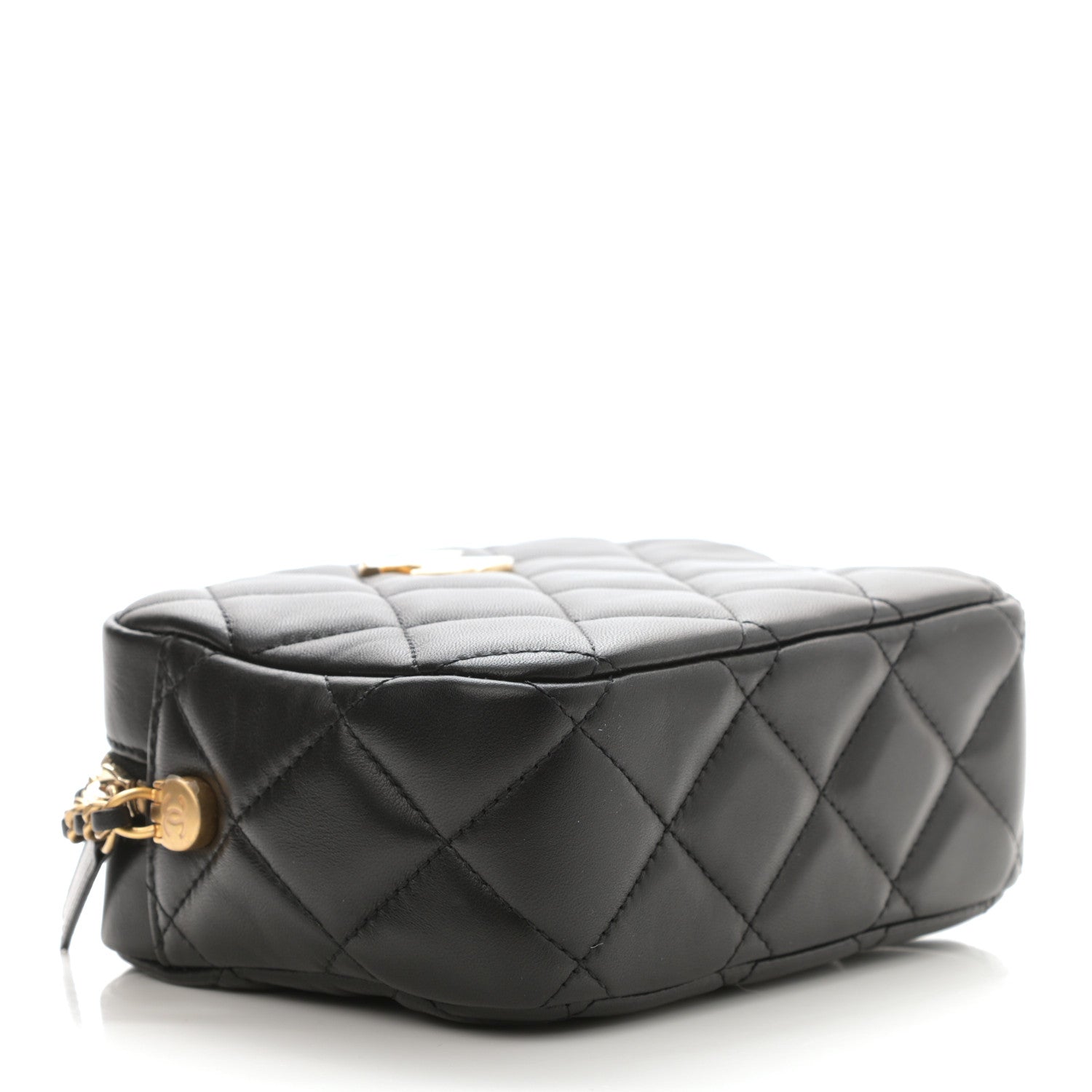Chanel Lambskin Quilted Mini My Perfect Camera Case Black 4 of 10